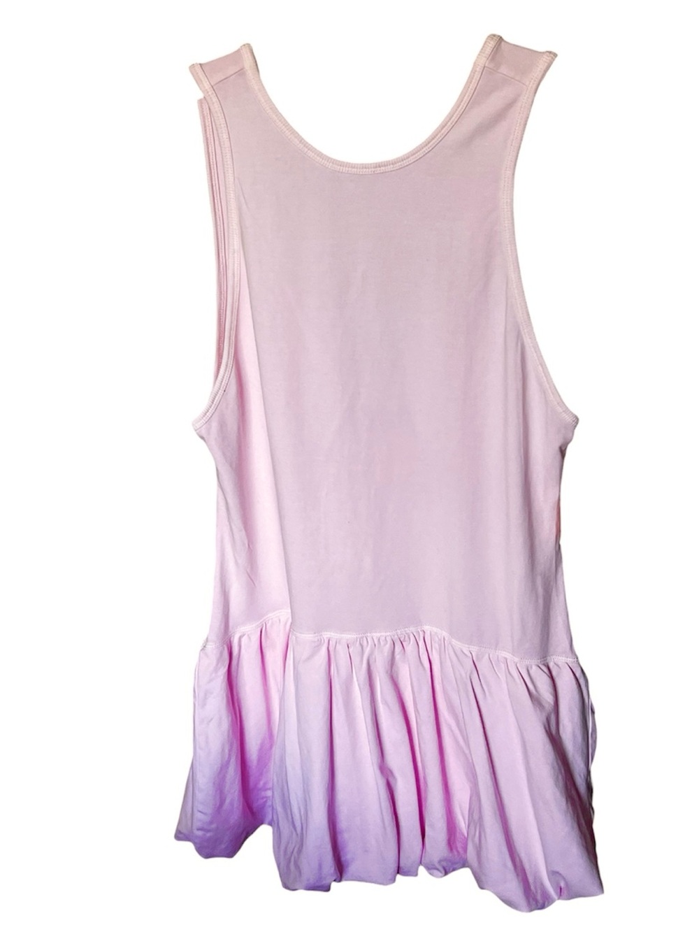 We The Free Pale Pink V-Back Babydoll Mini Dress - Picture 3 of 7